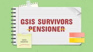 GSIS Survivors Pensioner @THINKTANKLIKEBEES