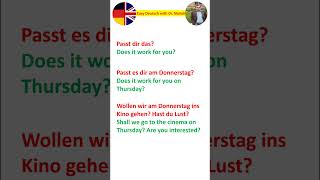 Make an appointment and reschedule in German #shorts