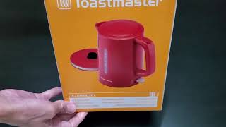 unboxing Toasmaster 1.7 liter kettle