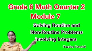 Solving Routine and Non-Routine Problems Involving Integers|Math 6 Q 2 Module 7 #maths #integers