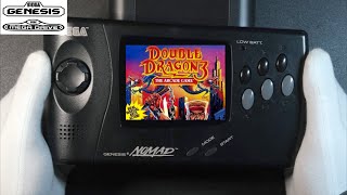 Double Dragon III: The Rosetta Stone Unboxing & Sega Nomad Genesis Handheld Gameplay