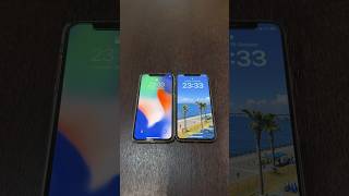 iPhone X on iOS 14 vs iPhone 11 Pro on iOS 18 boot up test #shorts #iphonex #iphone11pro #ios