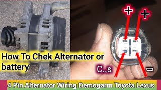 How to Lexus Es350 battery not charging |alternator problems| alternator wiring diagram | Es350 2016