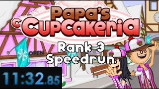 Papa's Cupcakeria - Rank 3 Speedrun - 11m 32s