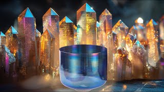 🌟 Ground Your Energy with the 12” C# Serene Aquamarine Crystal Singing Bowl 🌟 142 Hz