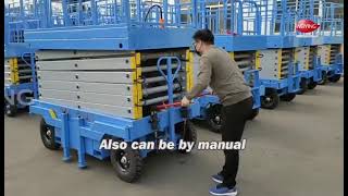 Trailer type scissor lift platform