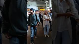 Kartik Aaryan & Tripti Dimri's Casual Airport Look #kartikaaryan #triptidimri #shorts #viralshorts