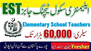 Elementary School Teaching Jobs | Government teaching jobs 2024 | Apply govt teaching jobs in Punjab