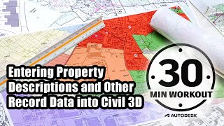 Entering Property Descriptions and other Record Data into Civil 3D