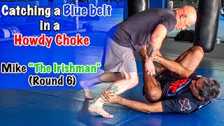 Catching a Blue belt in a Howdy choke