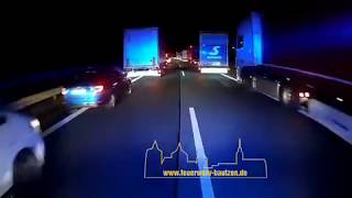 Rettungsgasse Autobahn 4 am 16.10.2017