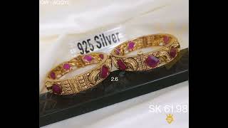 92.5 Silver gold plated Bangles Collection... Dm for enquiries and order 7483870068