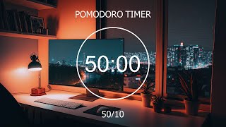 50/10  Study With Me 📚 Join Me for Pomodoro Technique ★︎Focus Station