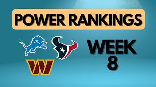 Week 8 Power Rankings 🏈