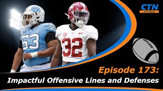 College Fantasy Football -Impactful Offensive Line and Defensive Ratings Changes for CFF-Episode 173