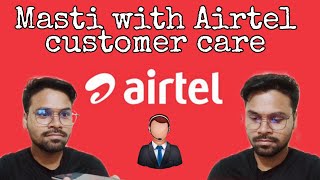 Telecom companies recharge days extend 30 days Masti with Airtel customer care 🤣 #airtel #recharge