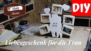 DIY - Hochzeitstaggeschenk für die Frau zum nachbauen - Mit Vorlage