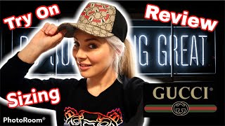 GUCCI Kingsnake Cap SIZING + REVIEW | GG Original Supreme Canvas Baseball Hat