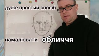 Дуже простий спосіб намалювати обличчя.