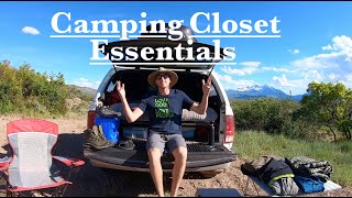 Car Camping Closet Essentials Outdoor Travel Van Life Clothing Guide!