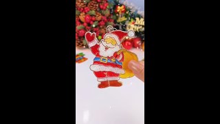 DIY glue painting paint Christmas pendant #gift #gift #woogiftbox #Christmasgifts