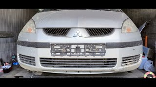 Как снять бампер  Митсубиси Кольт Mitsubishi Colt