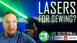 Laser Scissors Sewing Gadget Review - LIVE GIVEAWAY!