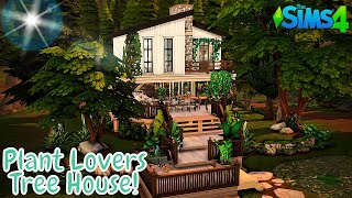 Plant Lovers Treehouse home!! 🍃|| Sims 4 Speed Build || No CC