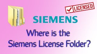 Siemens License Folder Directory (TIA WINCC STEP7...)