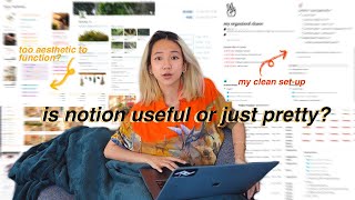 me struggling with notion + my simple notion tour 🌿 [not sponsored]