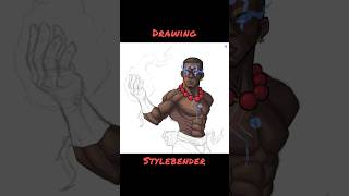 Drawing Israel Adesanya aka Stylebender! #shorts