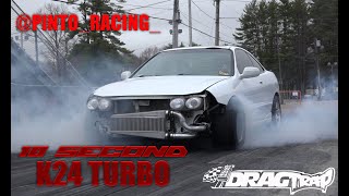 PINTO RACING (K SERIES TURBO) HITS 10S AND GETS KICKED OUT OF THE TRACK!!!