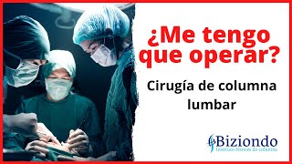 ▶ Las cirugías de columna lumbar mínimamente invasiva ┃Problemas de Espalda┃Biziondo