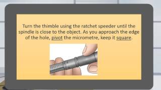 11 How to use a tubular inside micrometre