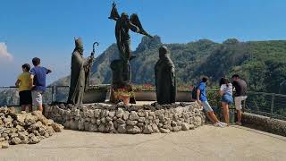 Monte Faito Napoli . in pellegrinaggio a Santuario di San Michele Arcangelo