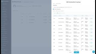 How to add existing reservation to the group in the HotelFriend System