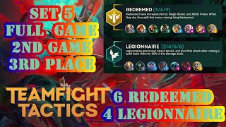 TFT Set 5 Reckoning First Look 6 Redeemed 4 Legionnaire 3rd place PBE