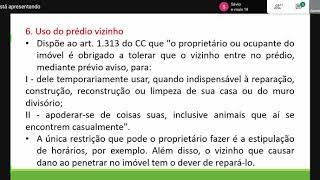 Aula de 19-09-2020 - sábado letivo - Direito aplicado a engenharia - final de Dir de Vizinhança