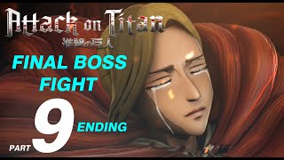 Attack on Titan - Walkthrough Part 9 - Female Titan Boss Fight & Ending | AOT Wings of Freedom