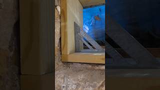 1860 FARMHOUSE basement window replacement #shorts #diy