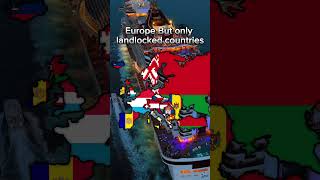 Europe But only landlocked countries #geography #countries #mapping #views #shorts #subscribe