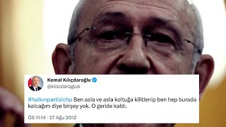 BU ATTIĞIN TWEETİ NE ÇABUK UNUTTUN KILIÇDAROĞLU?