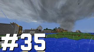 Tornadoes Strike The Graycott Area! (Minecraft Tornado Survival SMP #35)