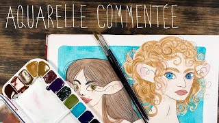 Peignons ensemble une illustration à l'aquarelle 🌸