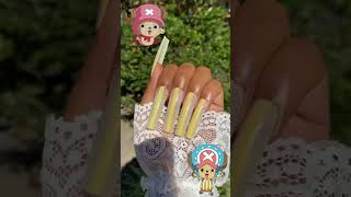 ✨ Tony Tony Chopper Inspired Press On Nail Art 💫 #onepiece #anime #chopper #nails #pressonails