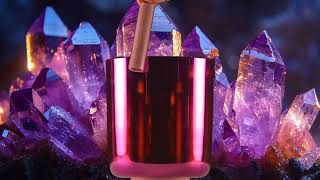 🌟 Elevate Your Heart Chakra with the 7.75" F-13 Magenta Crystal Singing Bowl! 🎶✨