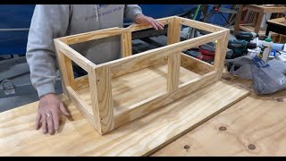 Pirate Chest Toy Box DIY  and using Kreg Pocket Hole Jig - Part 1