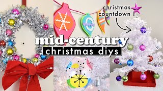 5 MID-CENTURY MODERN CHRISTMAS DECOR DIYS (Retro and Colorful Ideas) || Actually Alli