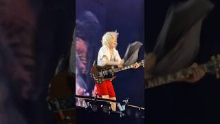 Fan throws shirt at Angus Young's guitar #acdc #poweruptour #angusyoung