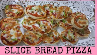 QUICK AND EASY MAKE PIZZA | SLICE BREAD PIZZA | HOMEMADE PIZZA